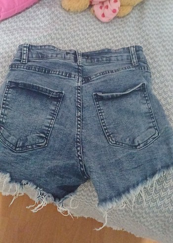 Koton cocuk mavi Renkli Yırtık Mini Denim Şort