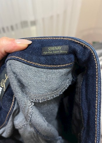 Kadın Lacivert mavi serenay gold Kot Pantolon jean - Görsel 3