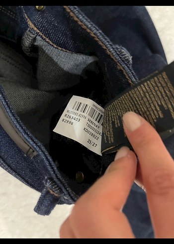 Kadın Lacivert mavi serenay gold Kot Pantolon jean - Görsel 5