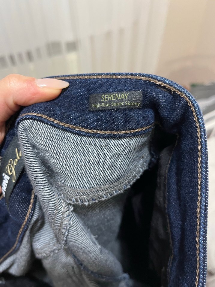 Kadın Lacivert mavi serenay gold Kot Pantolon jean - Görsel 3