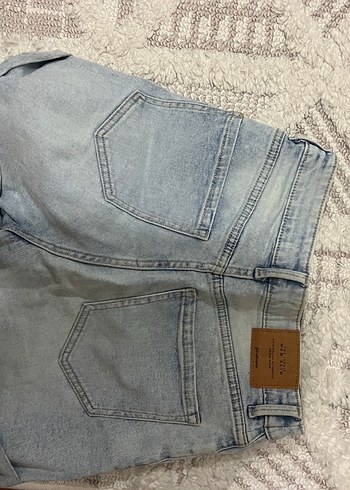 Mavi Kot Yazlık Şort - Görsel 2