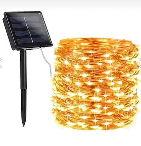 Suya dayanıklı güneş enerjili solar peri led