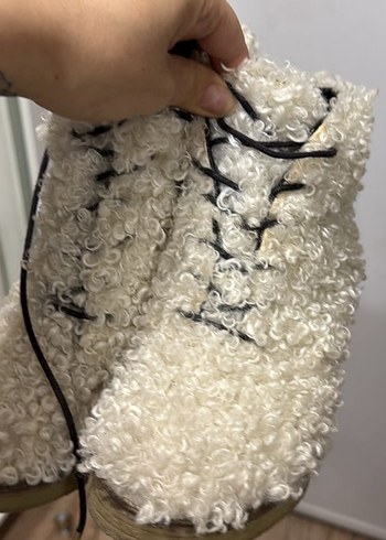 Accessorize Ekru Kivircik Pelus Cizme Rahat Ve Sik