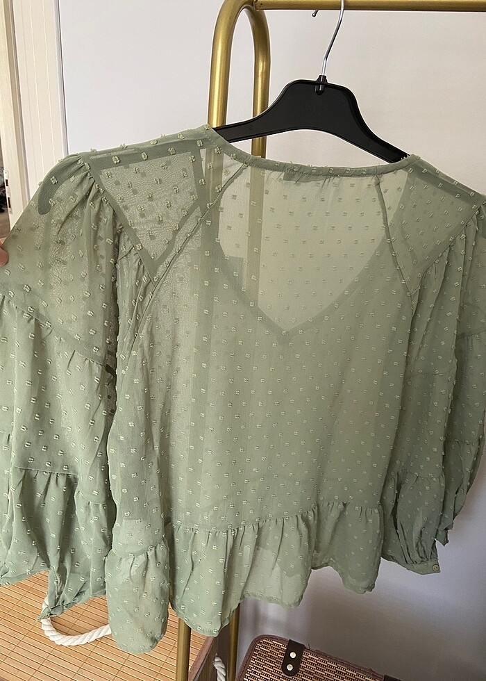 Yeşil bluz - Görsel 4