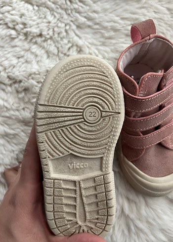 Kız Çocuk Pembe Süet Cırt Cırtlı Spor Ayakkabı - Görsel 4