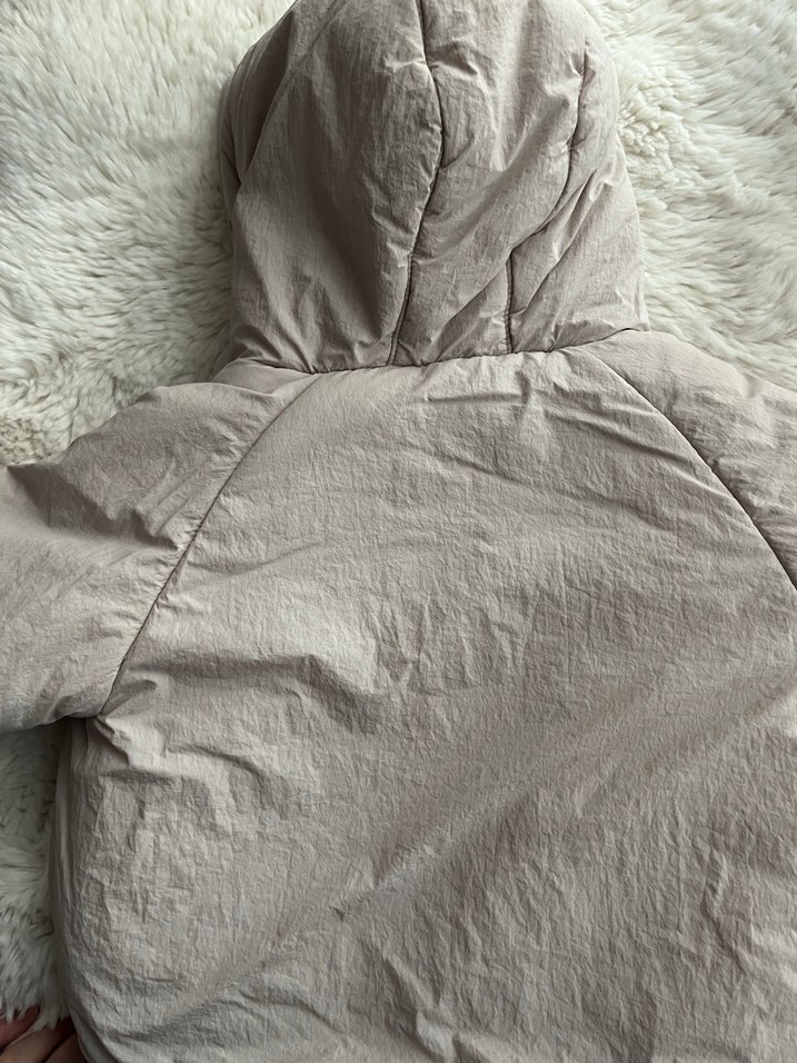 Kürk detaylı pembe kız bebek mont - Görsel 5