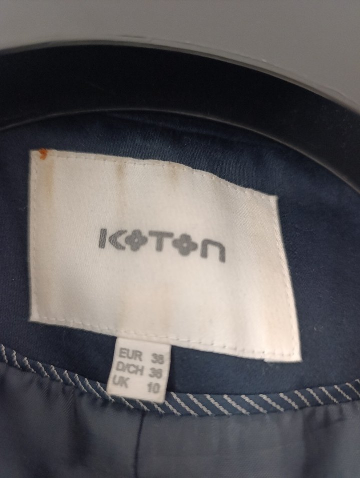 Düğmeli Lacivert Kadın Blazer Ceket - Görsel 2