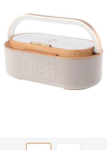 SIFIR Kutusunda Kablosuz Şarjlı BT Hoparlör + Saat  Gece Lambası - Görsel 8