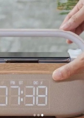 SIFIR Kutusunda Kablosuz Şarjlı BT Hoparlör + Saat  Gece Lambası - Görsel 5