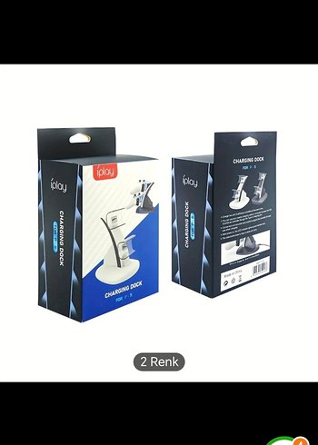 Sıfır Kutusunda PS5 DualSense Çift Kol Şarj Standı İstasyonu - Görsel 6