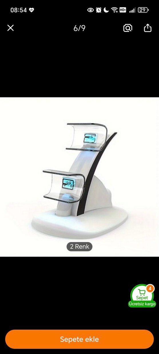 Sıfır Kutusunda PS5 DualSense Çift Kol Şarj Standı İstasyonu - Görsel 5