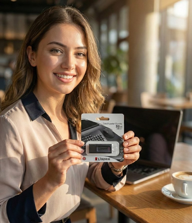 Sıfır Kingston DataTraveler Exodia 32GB USB 3.2 Flash Bellek - Görsel 3