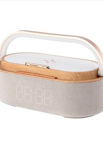 SIFIR Kutusunda Kablosuz Şarjlı BT Hoparlör + Saat + Gece Lamba - Görsel 4