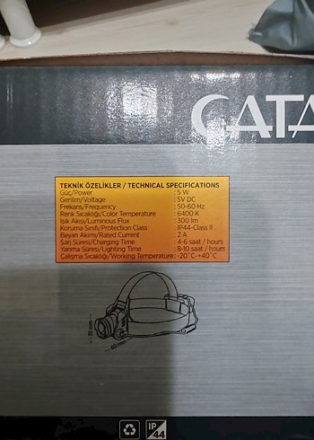 Çok Güçlü Şarjlı LED Kafa Feneri Zoom ve Arka İkaz Işıklı Set - Görsel 2