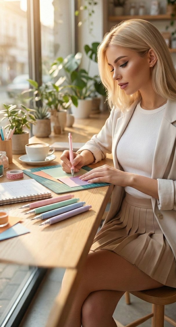 Mekanizmalı Mini Kalem Bıçak - Güvenli Hobi & Kargo Kesicisi - Görsel 3