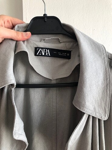 Zara Keten Trençkot