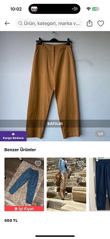 Kk design/hardal havuç pantolon
