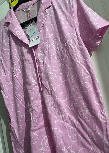 Penti Pudra Pembe Pamuklu kısa  Kollu Pijama Takımı - Görsel 6