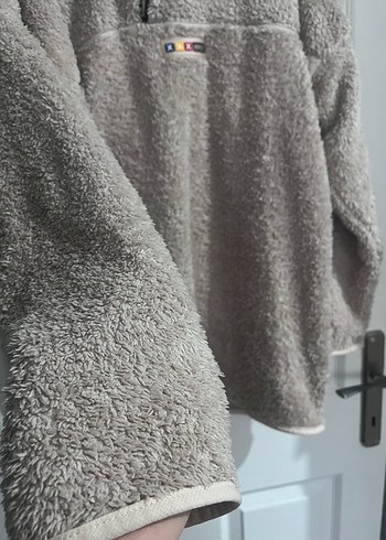 Gri kadın  Peluş Sweatshirt - Görsel 4