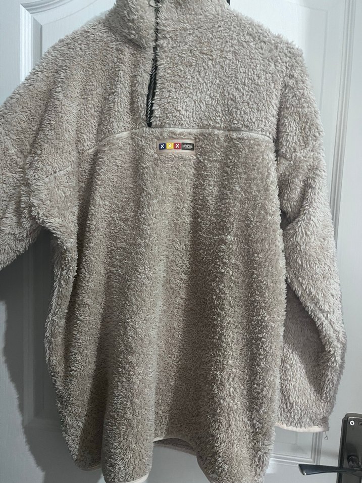 Gri kadın  Peluş Sweatshirt - Görsel 3