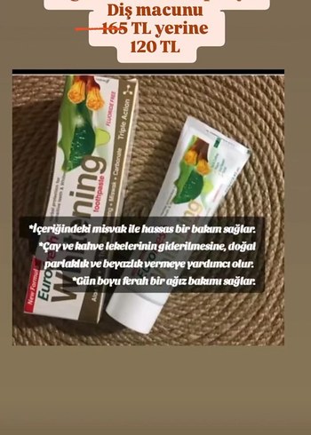 Eurofresh Whitening Diş Macunu - Görsel 2