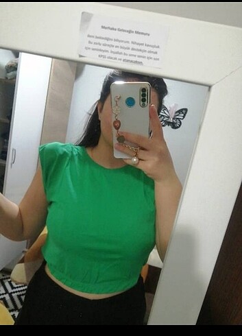 m Beden yeşil Renk Vatkalı tişört 
