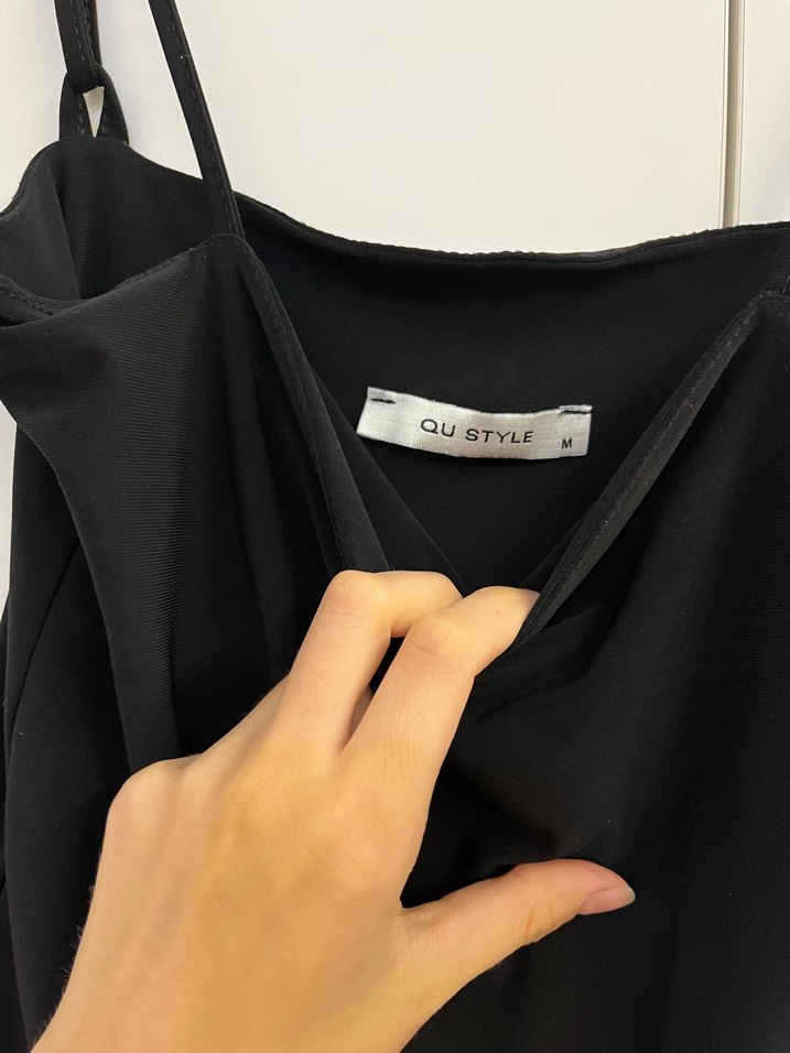 Siyah İnce Askılı - Görsel 2