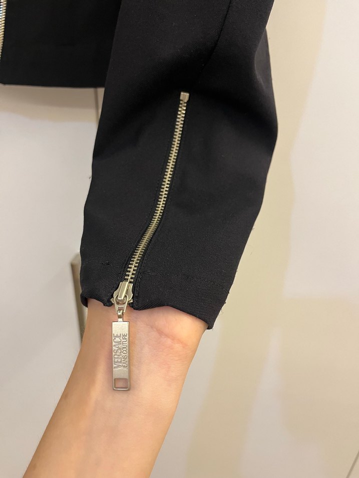 Fermuarlı Siyah Kadın Ceket - Görsel 5