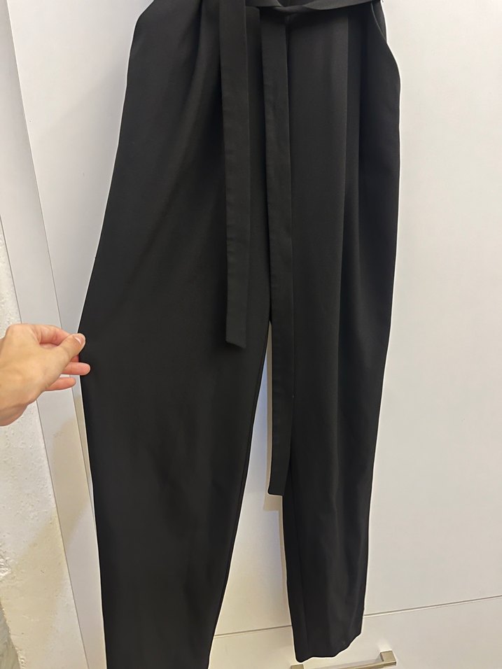 Kemerli Siyah Midi Tulum - Görsel 2