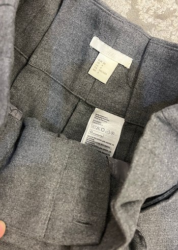 Gri Kemerli Kadın Pantolon - Görsel 4