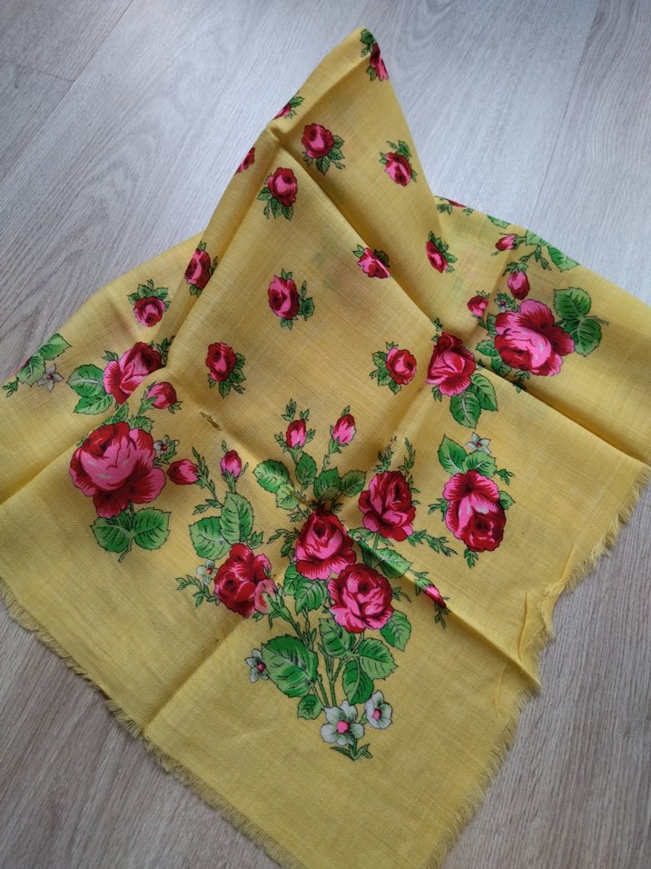 Vintage Yün Fular eşarp - Görsel 4