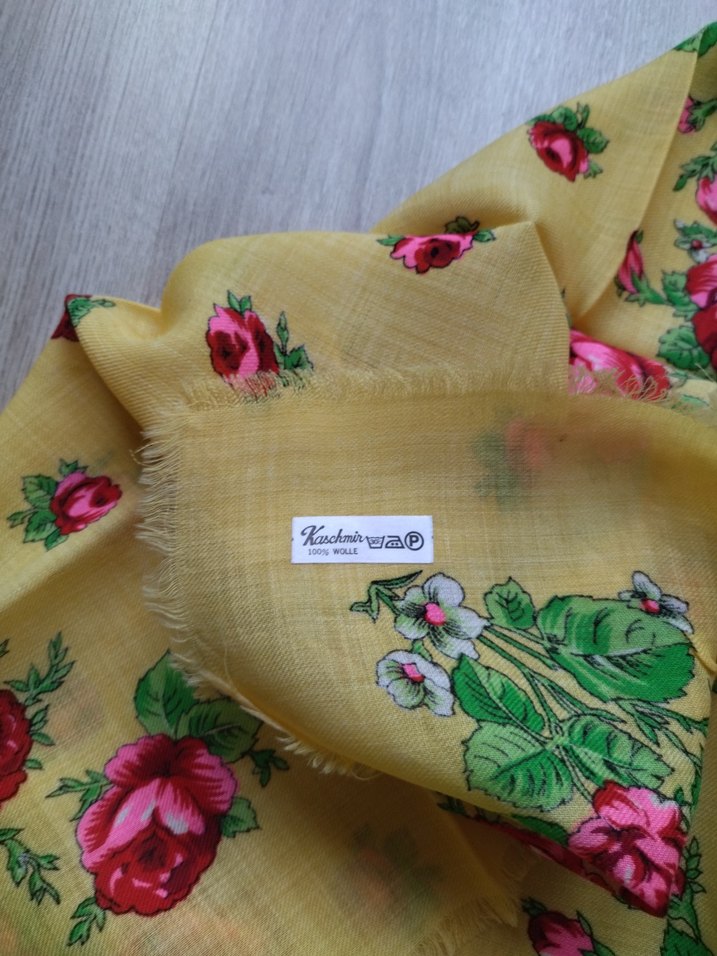 Vintage Yün Fular eşarp - Görsel 3