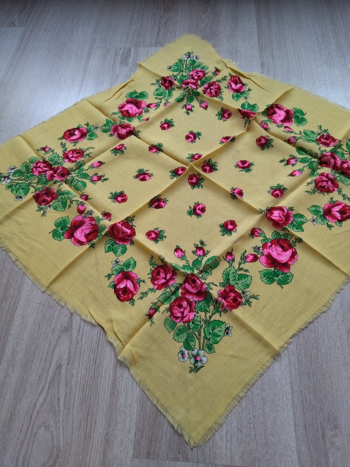 Vintage Yün Fular eşarp - Görsel 2