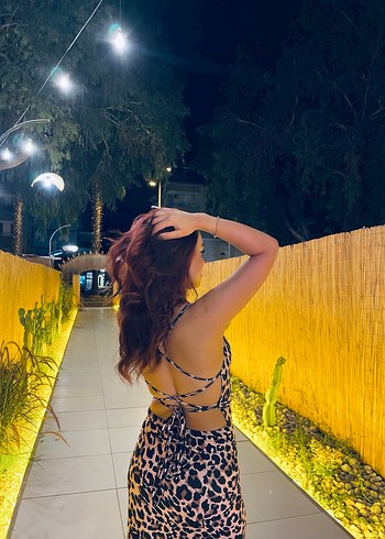 Leopar Desenli Sarı Uzun Elbise - Görsel 2