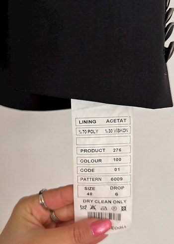 Klasik Siyah Yılan Desenli Düğmeli Erkek Takım Elbise - Görsel 2