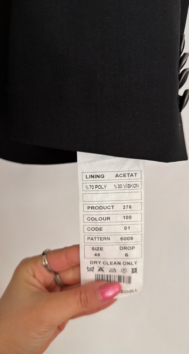 Klasik Siyah Yılan Desenli Düğmeli Erkek Takım Elbise - Görsel 2