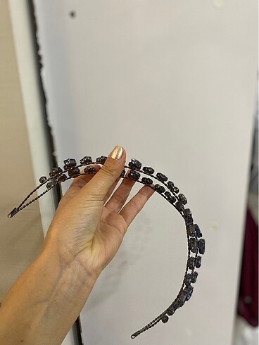 Lacivert taşlı taç - Görsel 4