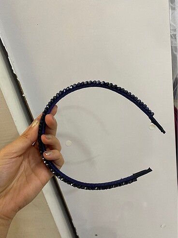 Lacivert kalın boncuklu - Görsel 3