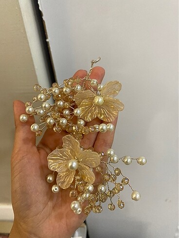 Çiçekli saç aksesuarı - Görsel 3