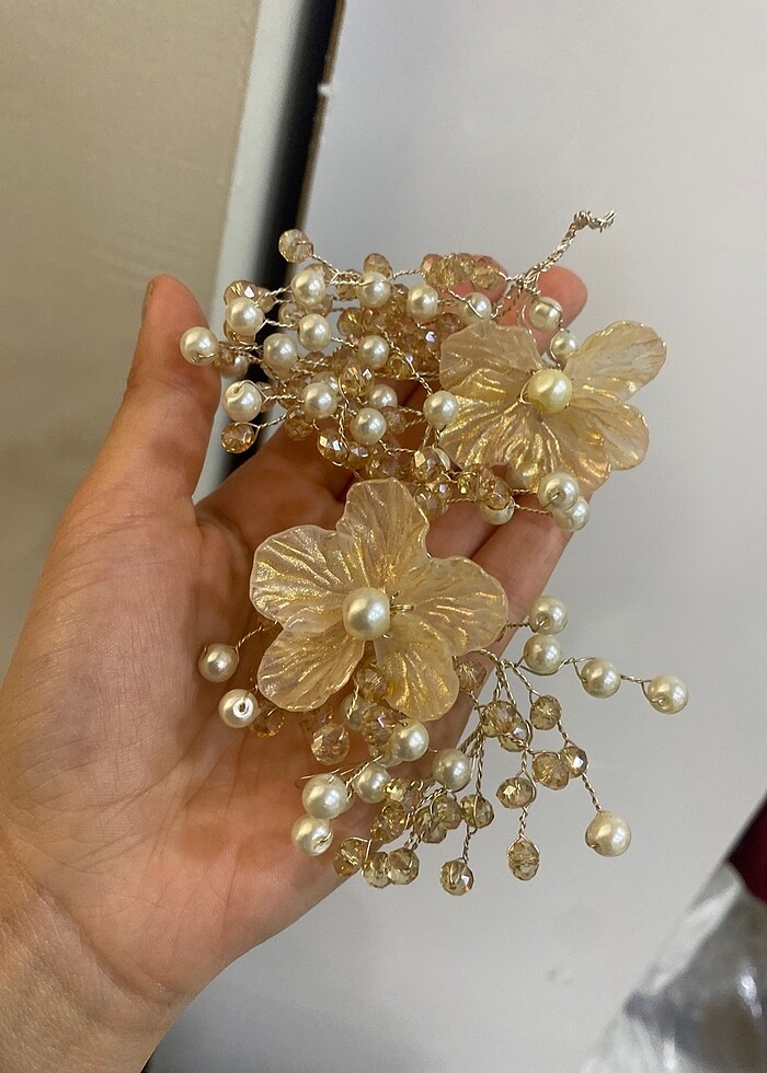 Çiçekli saç aksesuarı - Görsel 2