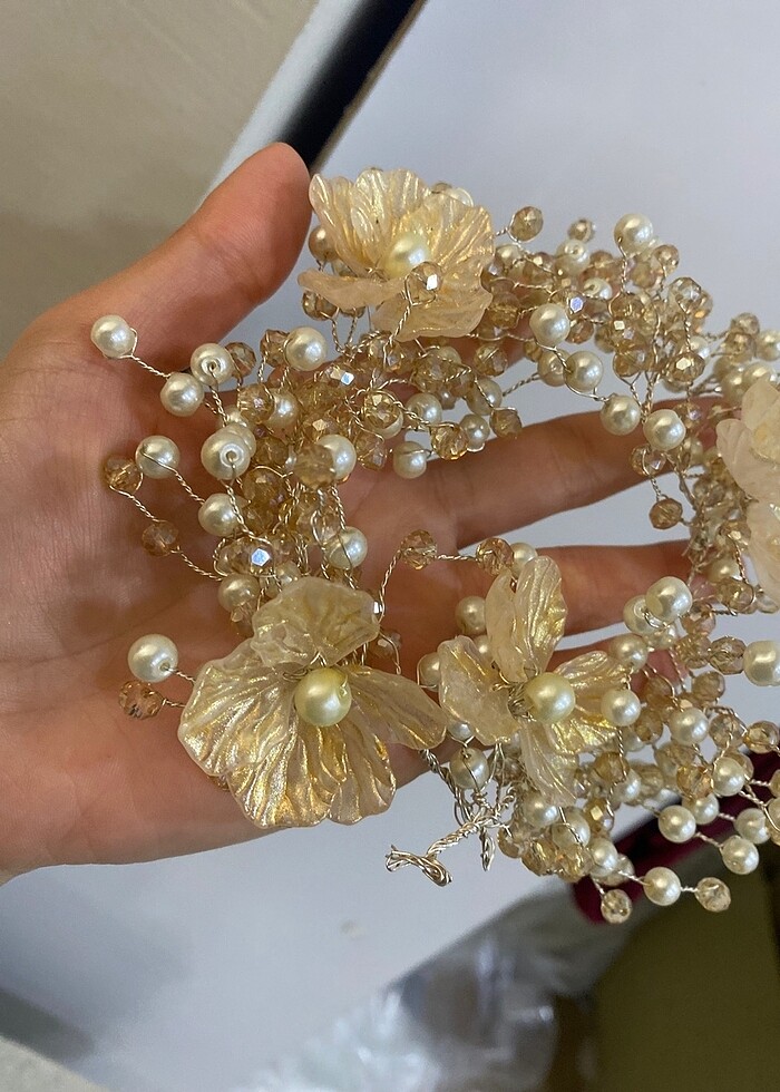 Çiçekli saç aksesuarı - Görsel 4