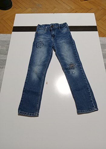 kız Çocuk dar Kesim Mavi Kot Pantolon