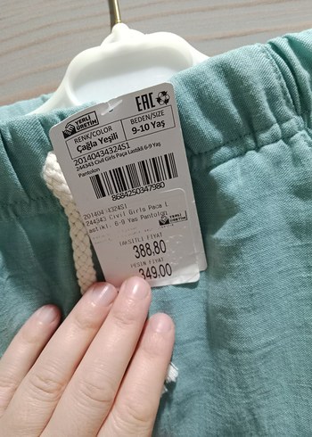 LC Waikiki Kız Çocuk Renkli Bağcıklı Pamuklu Tayt