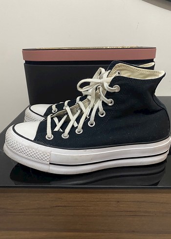 38 Beden Kadın siyah chuck taylor converse ayakkabı