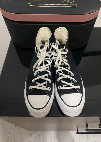 Kadın siyah chuck taylor converse ayakkabı