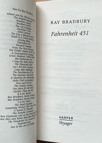 Fahrenheit 451 - Ray Bradbury - Görsel 5