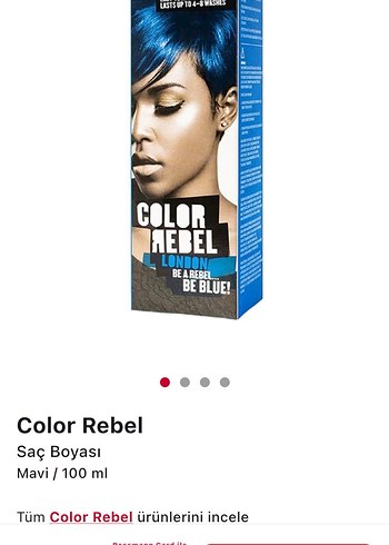 Color Rebel London Yarı Kalıcı Saç Boyası Mavi - Görsel 8