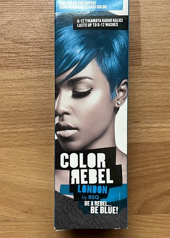 Color Rebel London Yarı Kalıcı Saç Boyası Mavi - Görsel 4