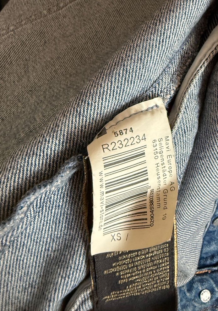 Kadın Mavi Düğmeli Denim Ceket - Görsel 3