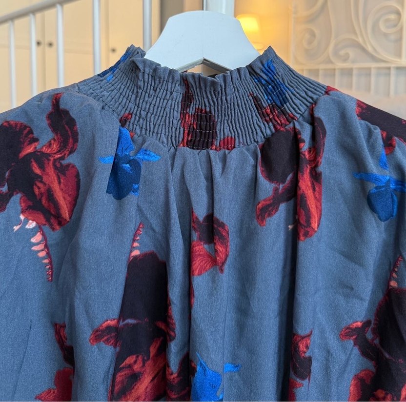 Uzun Kollu Bohem Desenli Elbise - Görsel 3